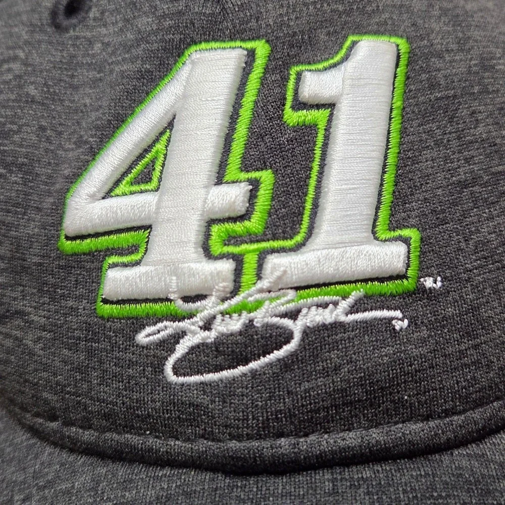 New Era 9TWENTY Kurt‎ Busch 41 NASCAR Hat Womens Grey Adjustable Strapback Cap